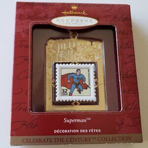 NWT - Hallmark Keepsake Ornament - 1999 Superman, Century Stamp